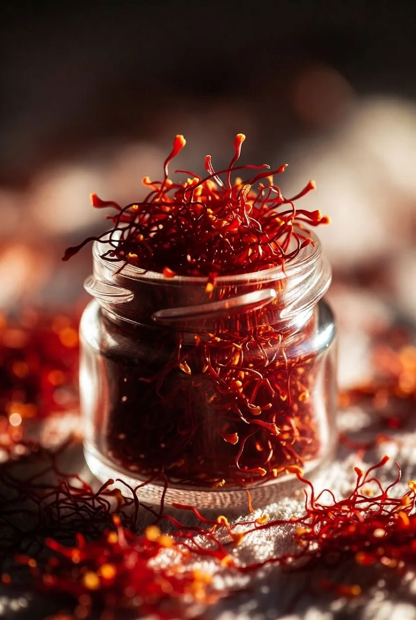 Red Treasure saffron bottle
